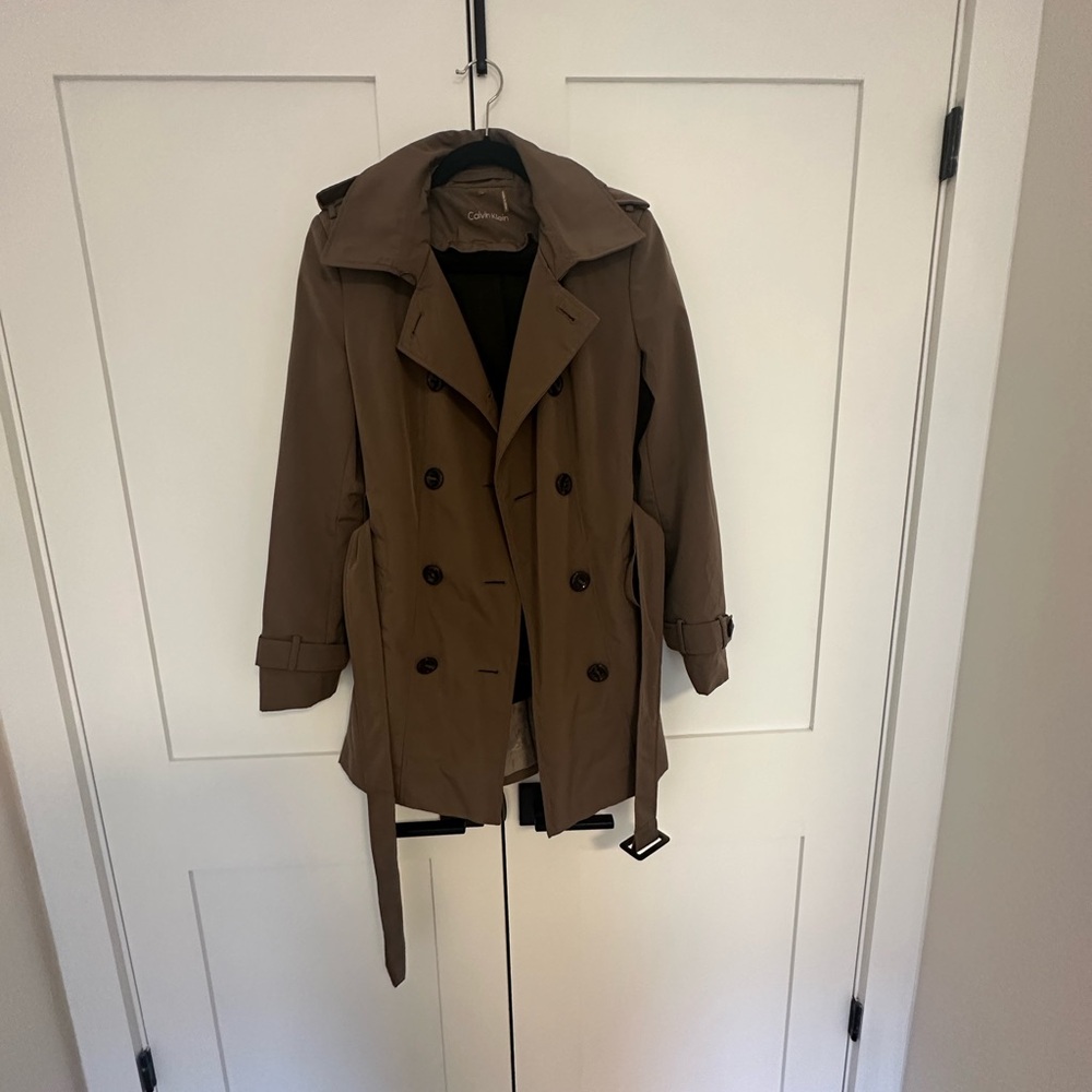Calvin Klein Classic Brown Trench Coat